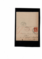 LCTN58/2 - FRANCE CL SEMEUSE CAMEE 10c DATE 149 CIRCULEE AMBULANT NIORT A RUFFEC 9/4/1913 - Tarjetas Cartas