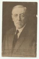 WOODROW WILSON 28 PRESIDENTE STATI UNITI SULLA GUERRA  IN ITALIA  - NV  FP - Hommes Politiques & Militaires