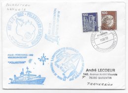 POLAIRE - 1992 - ENVELOPPE De L'EXPEDITION POLAIRE ALLEMANDE En ANTARCTIQUE à BORD Du "POLARSTERN" - Otros & Sin Clasificación