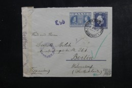 GRECE - Entier Postal De Athènes ( Hôtel Impérial ) Pour Berlin En 1941 Avec Contrôle Postal - L 46306 - Postwaardestukken