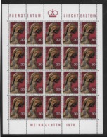 Liechtenstein N°480 - Feuillet De 20 Exemplaires - Neuf ** Sans Charnière - Superbe - Unused Stamps
