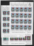 Liechtenstein N°608/611 - Feuillet De 20 Exemplaires - Neuf ** Sans Charnière - Superbe - Unused Stamps