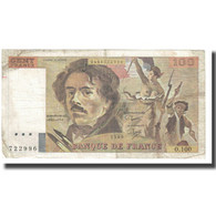 France, 100 Francs, Delacroix, 1985, P. A.Strohl-G.Bouchet-J.J.Tronche, 1985 - 100 F 1978-1995 ''Delacroix''