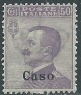 1912 EGEO CASO EFFIGIE 50 CENT MNH ** - RB30 - Ägäis (Caso)