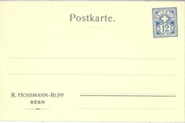 PrP-4  "R.Hossmann-Rupf, Bern"           1907 - Stamped Stationery