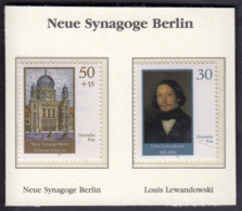 Germany 1990 / Reconstruction Of The New Synagogue In Berlin, Louis Lewandowski, Music Composer - Jewish