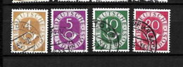 LOTE 1927  ///   ALEMANIA FEDERAL 1951    YVERT Nº:  10+11+14+16         ¡¡¡¡ LIQUIDATION !!!!! - Used Stamps