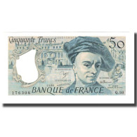 France, 50 Francs, 1976-1992, 1988, NEUF, Fayette:67.14, KM:152d - 50 F 1976-1992 ''quentin De La Tour''