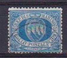 SAN MARINO 1877  CIFRA NUOVO COLORE SASS. 3 USATO VF - Oblitérés