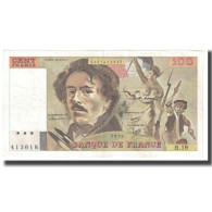 France, 100 Francs, Delacroix, 1979, P. A.Strohl-G.Bouchet-J.J.Tronche, 1979 - 100 F 1978-1995 ''Delacroix''