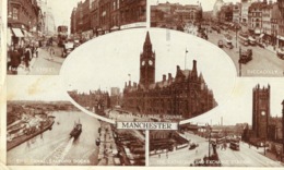 Manchester - Multivues: Cathedral, Market Street, Albert Square, Piccadilly, Salford Docks... Valentine's Series - Manchester