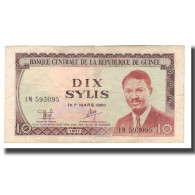 Billet, Guinea, 10 Sylis, 1960, 1960-03-01, KM:16, SUP - Guinea