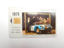 Télécarte Privée , 5U , Gn121 , Auto Renault 1973 , Alpine Berlinette - Ad Uso Privato