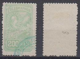 Brazil Brasil Telegrafo Telegraph 1899 200R Used - Telegraphenmarken