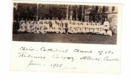 CALGARY, Alberta, Canada, Choir Of The Cathedral Church Of The Redeemer, 1925 RPPC, Rev. Trickett - Calgary