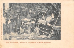 Paraguay         :   Interior De Une Casucha De Indios Araucanos            (voir Scan) - Paraguay