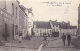 78 SAINT-CYR-L'ECOLE PLACE DE L'ABBAYE ET RUE VICTORIEN SARDOU - MAISON GERMAIN EPICERIE CAFE - Andere & Zonder Classificatie