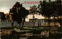 CPA AK Saalburg Villa Mit Suedfront Des Kastells GERMANY (931510) - Saalburg