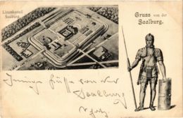 CPA AK Gruss Von Der Saalburg GERMANY (931628) - Saalburg