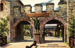 CPA AK Saalburg Porta Decumana Von Aussen GERMANY (931642) - Saalburg