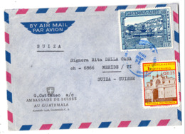 B -  1975 Lettera Posta Aerea Guatemala - Ambasciata Svizzera Del Guatemala - Post