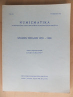 Croatia Numismatic News Numizmatički Vijesti 1928 - 1988 Memory Book Magazine Brochure Croatian Numismatic Society - Andere & Zonder Classificatie