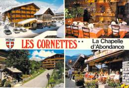 74 - LE CHAPELLE D'ABONDANCE : HOTEL RESTAURANT " LES CORNETTES "  CPM Grand Format - Haute Savoie - La Chapelle-d'Abondance