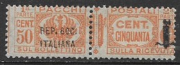 R.S.I. 1944 PACCHI POSTALI SOPRASTAMPATI SASS. 40 MNH XF - Postal Parcels