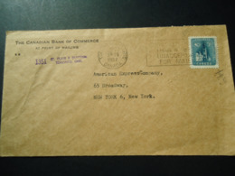 CANADA 1957 COVER  CANADIAN BANK - Commemorativi