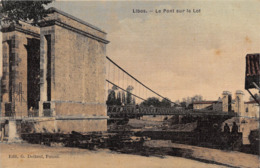 LIBOS - Le Pont Sur Le Lot - (carte Toilée) - Libos