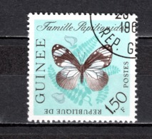 GUINEE N° 151   OBLITERE COTE 0.15€    PAPILLON ANIMAUX - Guinée (1958-...)