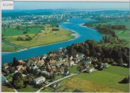 Flugaufnahme Gottlieben Am Untersee Mit Rhein, Kreuzlingen Und Konstanz - Gottlieben