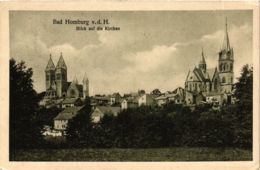 CPA AK Bad Homburg Blick Auf Die Kirchen GERMANY (931770) - Bad Homburg