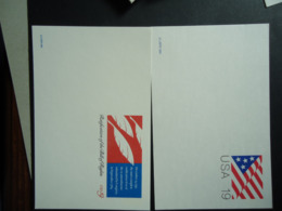 UNITED STATES USA  2 MINT SPECIAL CARD FLAG - Recordatorios