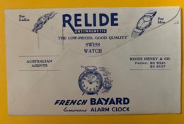 9135 - Publicité French Bayard Sur Lettre Keith Henry Australian Agent Sydney Sydney 1954 Pour Le Locle - Horlogerie