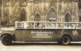 Höchstenbach's Kölner Fremdenrundfahrt - Visite De Cologne En Autobus - Carte Non Circulée - Autobus & Pullman