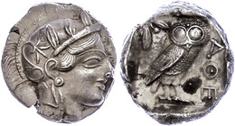 Athen, Tetradrachme (17,12g), Ca. 415 V. Chr., Av: Athenekopf Mit Attischem Helm Nach Rechts, Rev: Eule Nach Rechts, Dah - Sonstige & Ohne Zuordnung