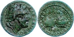 Koinon Der Makedonen, Beroia, Æ-Dissarion (11,20g), 238-244, Zur Zeit Gordianus III.. Av: Alexanderkopf Mit Diadem Nach  - Röm. Provinz