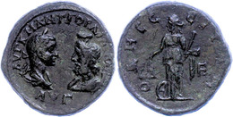 Moesien, Odessos, Æ-Pentassarion (12,80g), 238-244, Gordianus III. Av: Die Büsten Des Kaisers Und Des Sarapis Einander G - Province