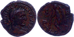 Thrakien, Deultum, Æ-Semis (2,69g), 244-249, Philippus I. Arabs. Av: Büste Nach Rechts, Darum Umschrift. Rev: Nackter Ge - Province