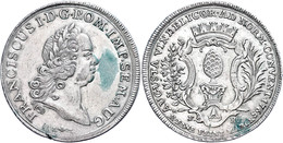 Taler, 1765, Mit Titel Franz I., Dav. 1930, Schrötlingsfehler, Grünspan, Ss.  Ss - Otros & Sin Clasificación