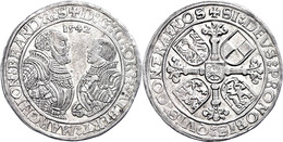 Taler, 1542, Georg Und Albrecht, Dav. 8967, Leichte Prägeschwäche, Gereinigt, Vz.  Vz - Ohne Zuordnung