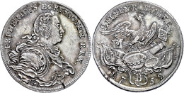 1/2 Taler, 1752, B, Friedrich II., Olding 31, Schrötlingsfehler Am Rand, Ss+. - Altri & Non Classificati