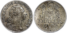 1/6 Taler, 1752, E, Friedrich II., Olding 117, Justiert, F. Vz. - Altri & Non Classificati