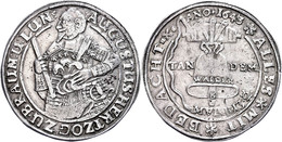 Taler, 1643, August Der Jüngere, 5. Glockentaler, Welter 814, Dav. 6373, Ss-vz.  Ss-vz - Sonstige & Ohne Zuordnung