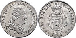 20 Kreuzer, 1790, Karl August, Mannheim, Ss-vz. Los 627 Der 65. Auktion UBS, Schweiz, 2006.  Ss-vz - Sonstige & Ohne Zuordnung