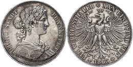 Vereinstaler, 1865, AKS 10, J. 42b, Wz. Rf., Vz, Katalog: J.42b Vz - Sonstige & Ohne Zuordnung