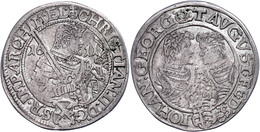 1/4 Taler, 1611, Christian II., Johann Georg I. Und August, Kohl 110, Keilitz/Kahnt 254, Hsp., Ss.  Ss - Other & Unclassified