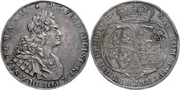 Taler, 1716, Friedrich August I., Dresden, Schnee 1015, Dav. 2653, Kahnt 109, Schöne Patina, Leichte Prägeschwäche, F. V - Autres & Non Classés