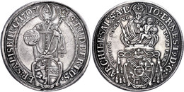 Taler, 1707, Johann Ernst Graf Von Thun Und Hohenstein, Probszt 1807, Kl. Schrötlingsfehler Am Rand, Ss.  Ss - Sonstige & Ohne Zuordnung